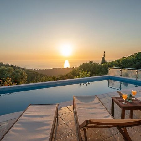 Stone Villa Eriphyle ,Private Witn Sunset View Fiskardo Exteriér fotografie