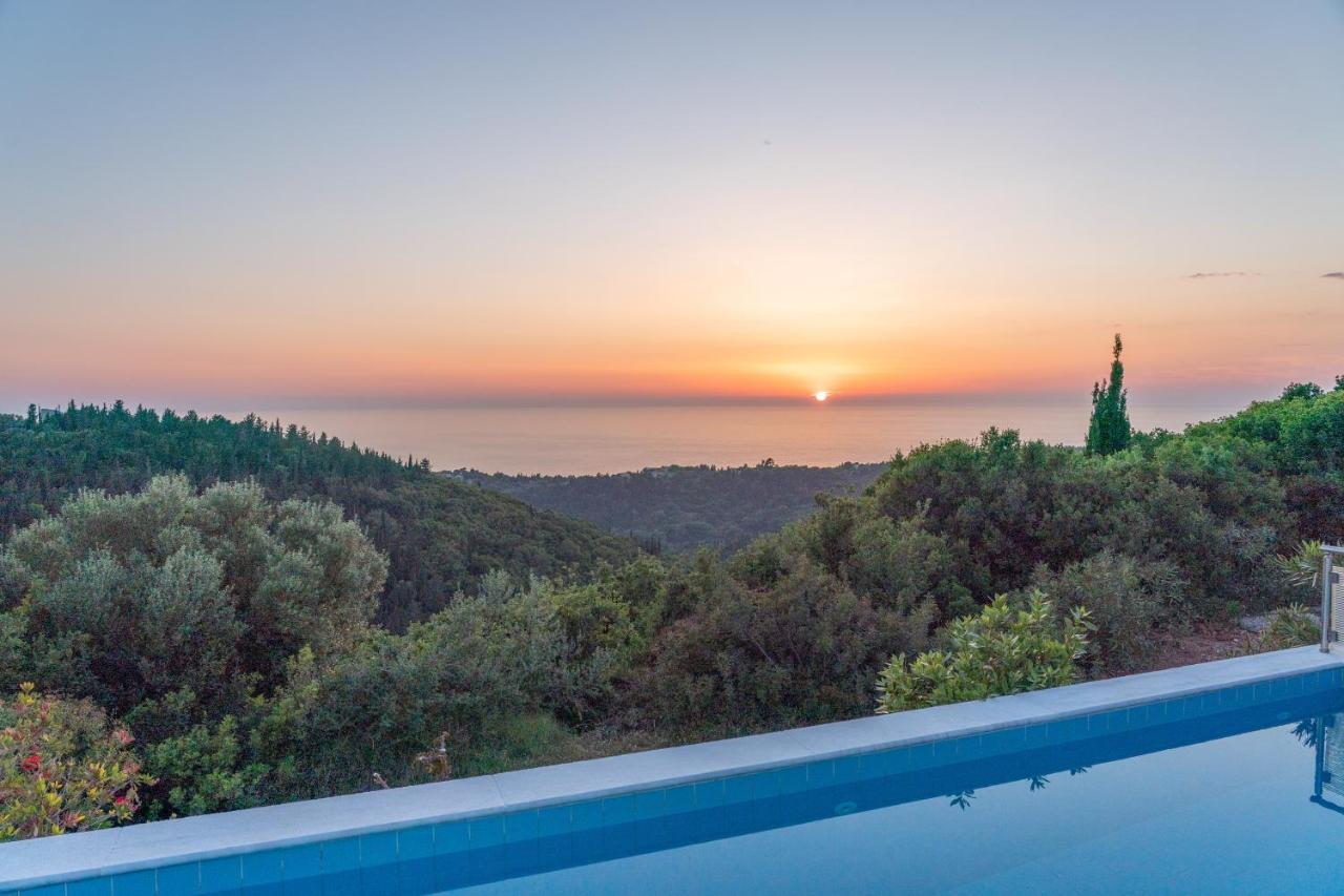 Stone Villa Eriphyle ,Private Witn Sunset View Fiskardo Exteriér fotografie
