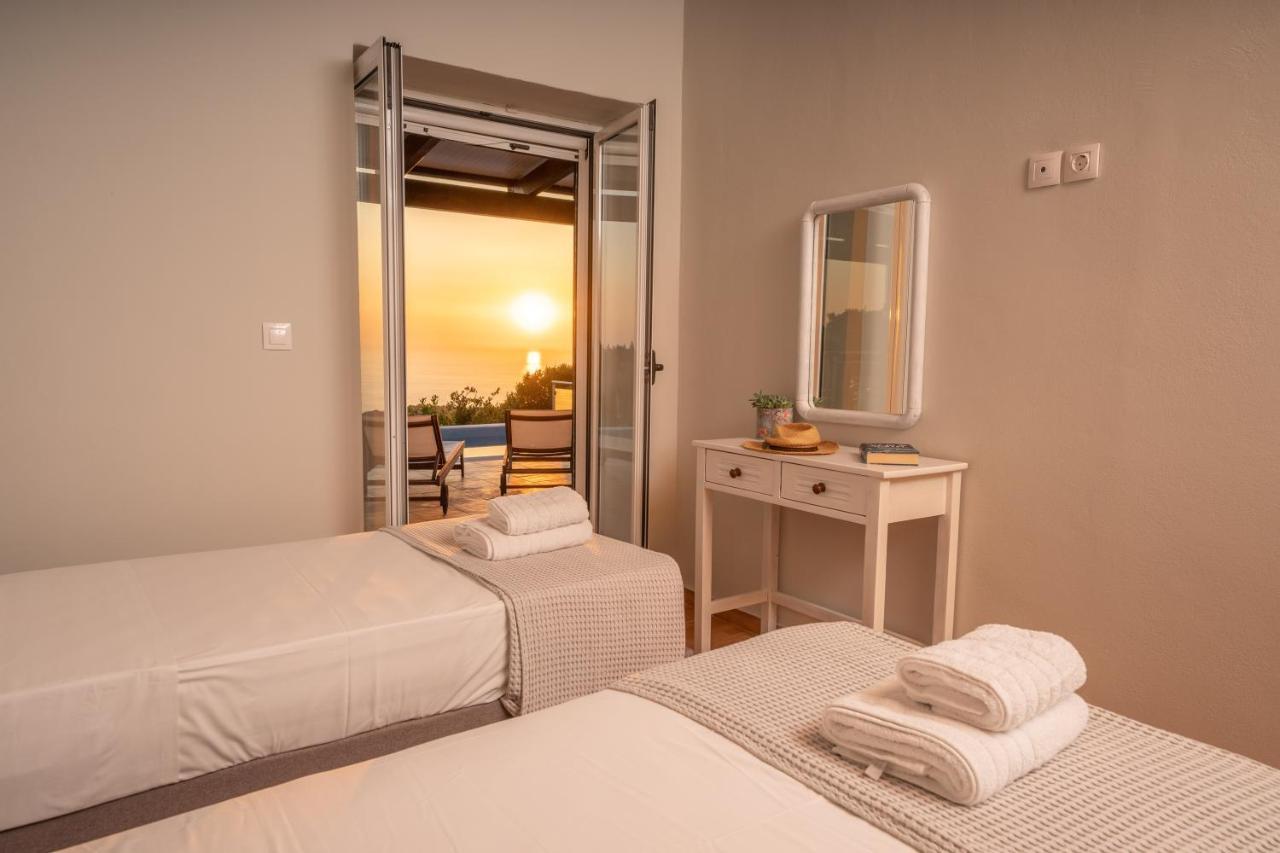 Stone Villa Eriphyle ,Private Witn Sunset View Fiskardo Exteriér fotografie