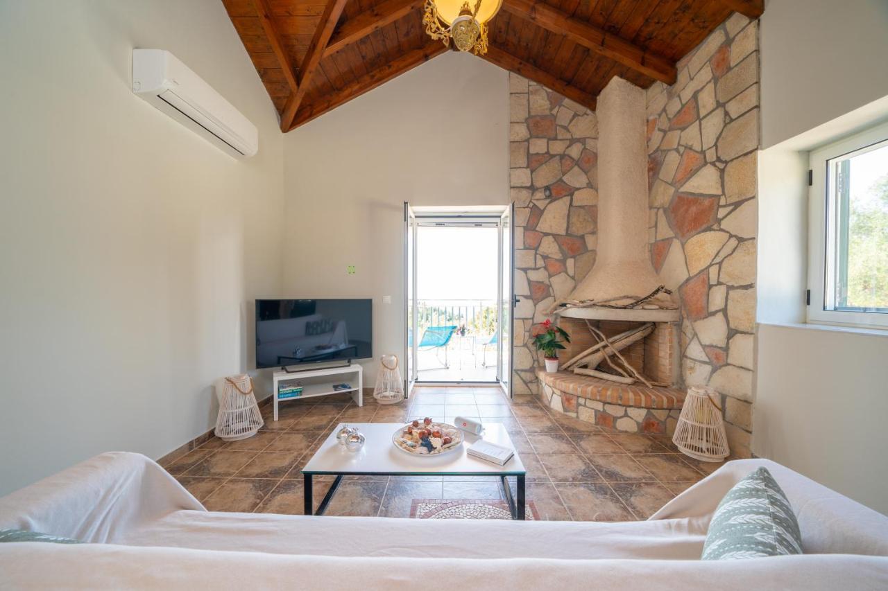 Stone Villa Eriphyle ,Private Witn Sunset View Fiskardo Exteriér fotografie