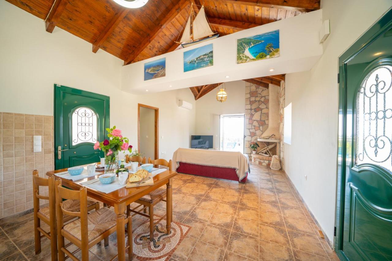 Stone Villa Eriphyle ,Private Witn Sunset View Fiskardo Exteriér fotografie