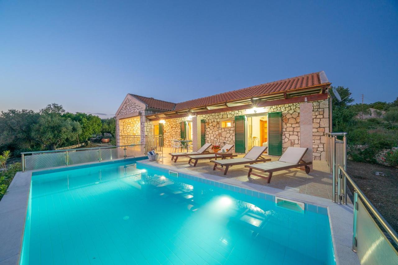 Stone Villa Eriphyle ,Private Witn Sunset View Fiskardo Exteriér fotografie