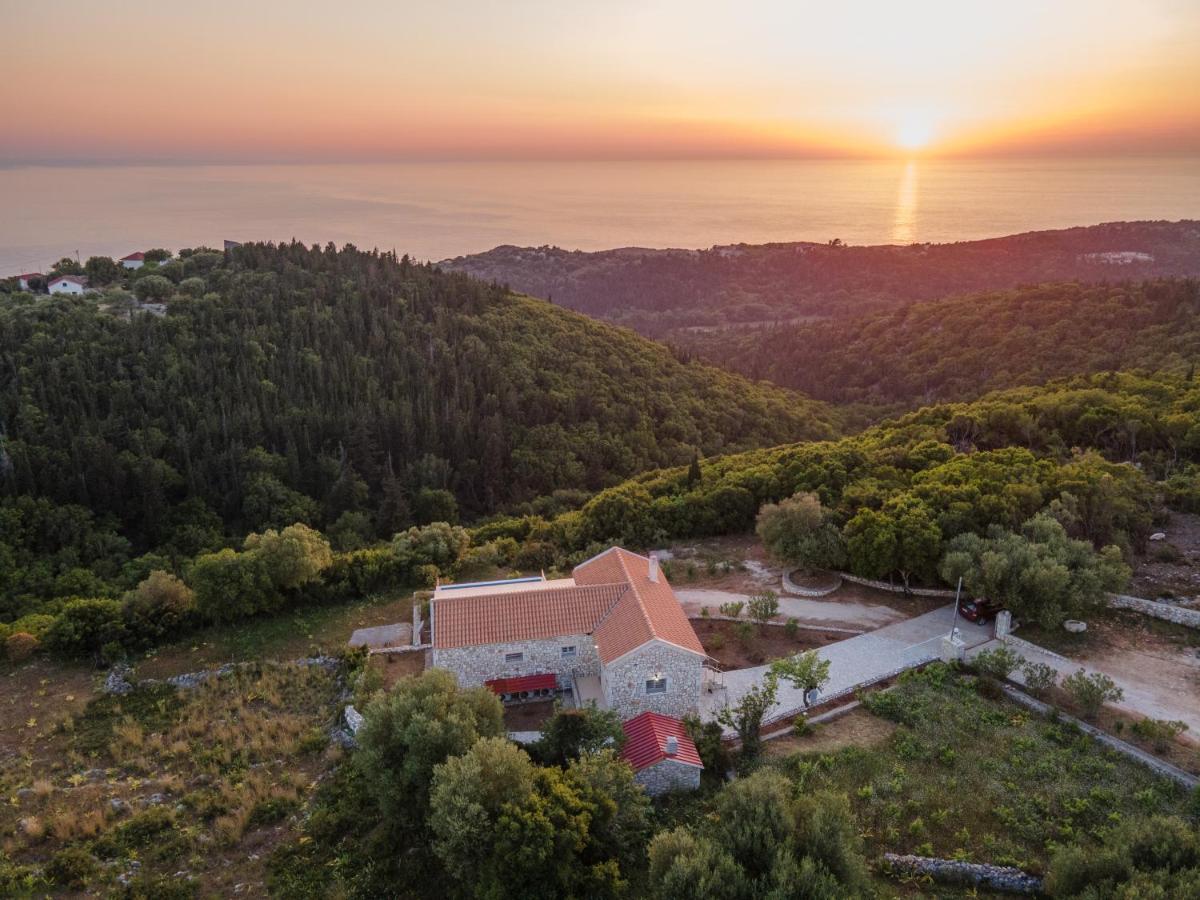 Stone Villa Eriphyle ,Private Witn Sunset View Fiskardo Exteriér fotografie