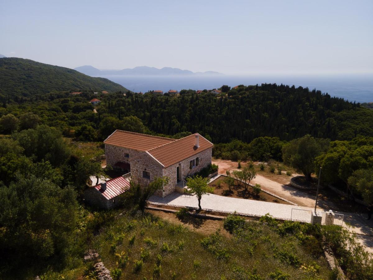 Stone Villa Eriphyle ,Private Witn Sunset View Fiskardo Exteriér fotografie