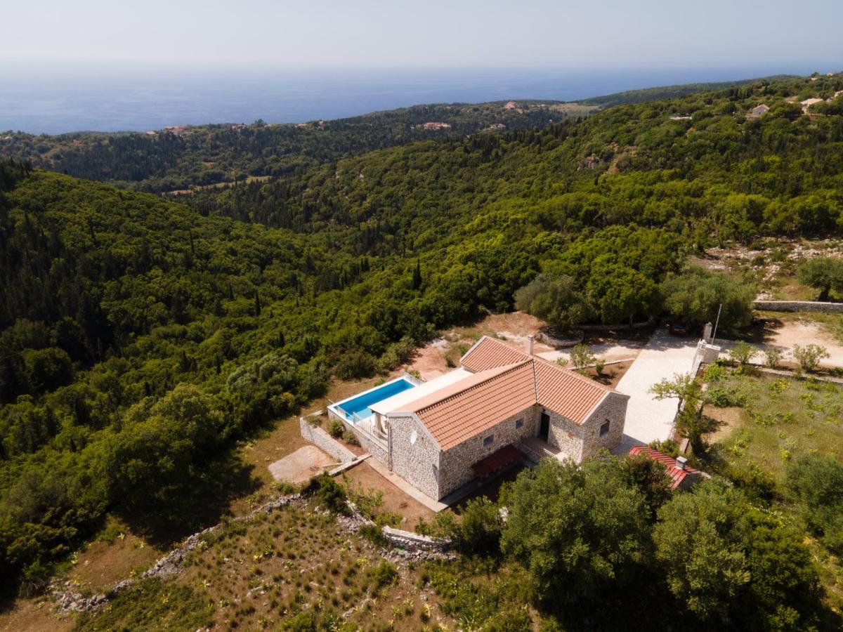 Stone Villa Eriphyle ,Private Witn Sunset View Fiskardo Exteriér fotografie